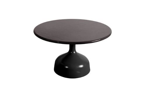 Cane-line Outdoor Glaze Sofabord Stor Ø: 70 cm - Lava Grey/Black