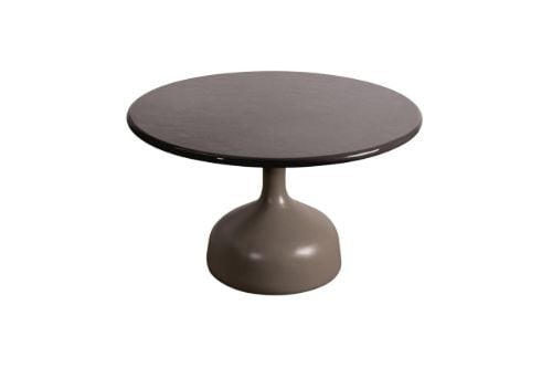 Cane-line Outdoor Glaze Sofabord Stor Ø: 70 cm - Taupe/Black