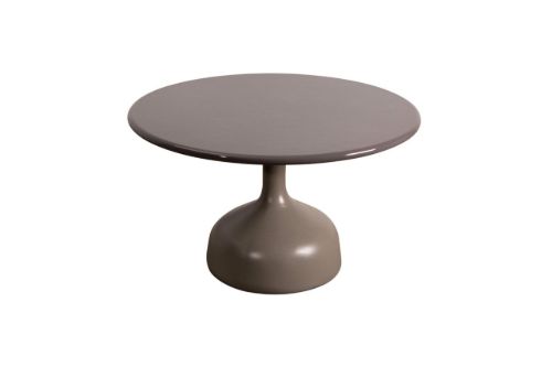 Cane-line Outdoor Glaze Sofabord Stor Ø: 70 cm - Taupe/Taupe
