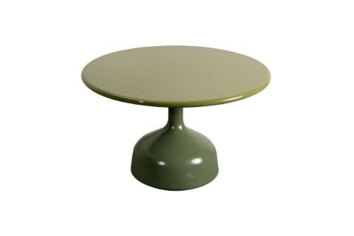 Cane-line Outdoor Glaze Sofabord Stor Ø: 70 cm - Olive Green/Green