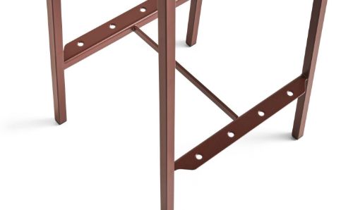 HAY Balkon-Barhocker niedrig H: 65 cm – Eisenrot