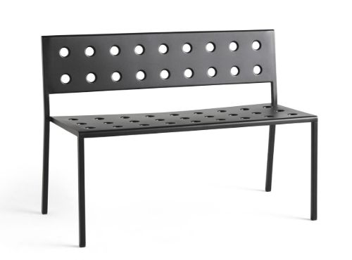 HAY Balcony Dining Bench L: 114 cm - Anthracite