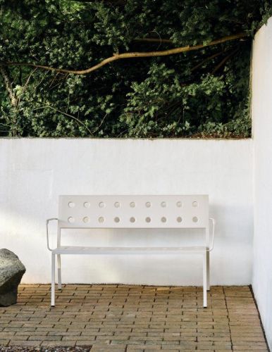 HAY Balcony Dining Bench L: 114 cm – Kreidebeige