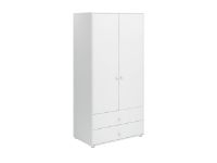 Bild von FLEXA Roomie Kleiderschrank 2 Türen + 2 Schubladen H: 202,5 cm – Weiß