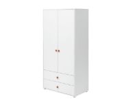 Bild von FLEXA Roomie Kleiderschrank 2 Türen + 2 Schubladen H: 202,5 cm – Weiß/Blush