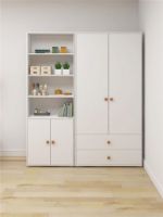 Bild von FLEXA Roomie Kleiderschrank 2 Türen + 2 Schubladen H: 202,5 cm – Weiß/Blush