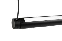 Bild von HAY Factor Linear Pendelleuchte Diffus L: 152 cm - Soft Black