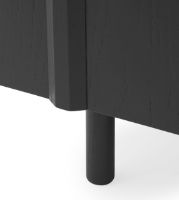 Bild von Normann Copenhagen Rib Beistelltisch L: 159 cm – Warmes Schwarz