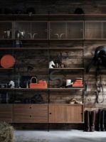 Bild von String Furniture Schrank mit zwei Schubladen 78x42x30 cm - Valnød