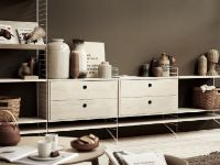 Bild von String Furniture Schrank mit zwei Schubladen 78 x 42 x 30 cm – Esche