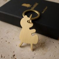 Bild von Brainchild Schlüsselanhänger Teddybär H: 5 cm - Messing OUTLET