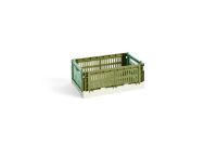 Bild von HAY Color Crate Mix S 17x26,5x10,5 cm - Olive/Dark Mint OUTLET