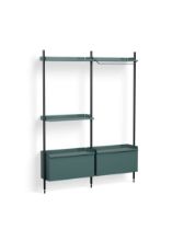 Bild von HAY Pier System 1072 2 Säulen 162 x 209 cm – PS-blauer Stahl/schwarz eloxierte Profile