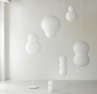 Bild von Normann Copenhagen Puff Twist Pendelleuchte Ø: 50 cm - Weiß