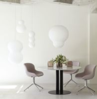 Bild von Normann Copenhagen Puff Twist Pendelleuchte Ø: 50 cm - Weiß