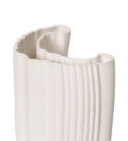 Bild von Ferm Living Moire Vase H: 30 cm – gebrochenes Weiß