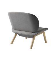 Bild von FDB Møbler L32 Suru Loungesessel H: 82 cm – Eiche/Grau