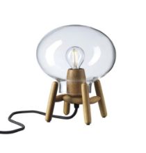 Bild von FDB Møbler U6 Hiti Mini Tischlampe H: 22,2 cm – Eiche/Klarglas