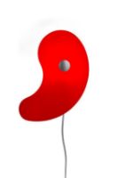 Bild von Foscarini Bit 1 Wand H: 50 cm - Rot