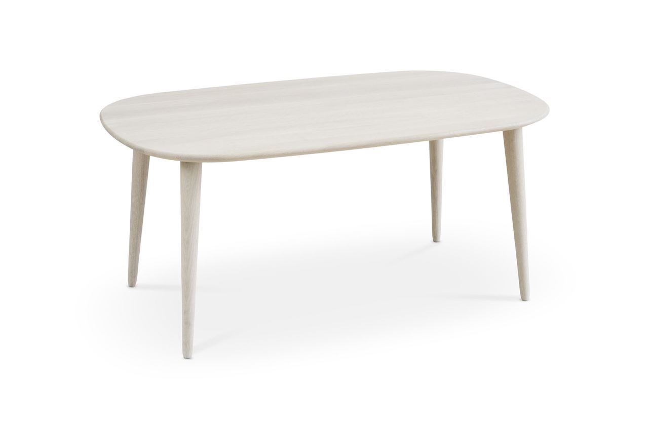 Bild von Thomsen Furniture Eichen-Couchtisch 60x100 cm – Weiß geölte Eiche