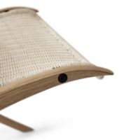 Bild von &Tradition X HM10 Lounge Chair SH: 46 cm – Natürliches Rattan/Eg