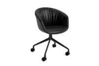 Bild von HAY AAC 25 Soft About A Chair SH: 46 cm – Schwarz pulverbeschichtetes Aluminium/Sense Black