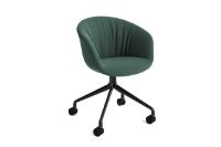 Bild von HAY AAC 25 Soft About A Chair SH: 46 cm – Schwarz pulverbeschichtetes Aluminium/Steelcut Trio 966