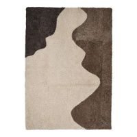 Bild von Natures Collection New Zealand Sheepskin River Design Teppich 170 x 240 cm – Anthrazit/Perle/Graphit