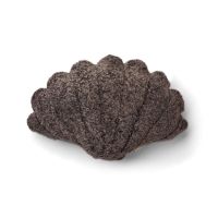 Bild von Natures Collection Muschelkissen aus neuseeländischem Schaffell, kurzer Wolle, groß, 75 x 74 cm – Cappuccino