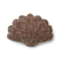 Bild von Natures Collection Muschelkissen aus neuseeländischem Schaffell, kurzer Wolle, groß, 75 x 74 cm – Taupe