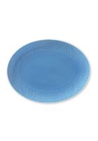 Bild von Lyngby Porzellan Rhombe Oval Servierschale B: 28,5 cm – Blau