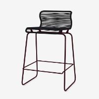 Bild von Montana Panton One Kitchen SH: 65 cm – Schwarz Rot/Papier Schwarz