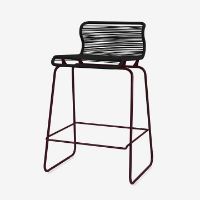 Bild von Montana Panton One Kitchen SH: 65 cm - Schwarz Rot/Clark