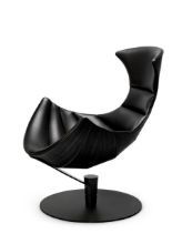 Bild von Bruunmunch The Lobster Chair SH: 39 cm - Schwarze Eiche / Schwarz