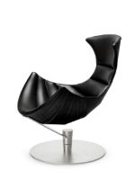 Bild von Bruunmunch The Lobster Chair SH: 39 cm – Schwarze Eiche / Chrom