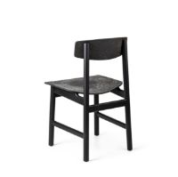 Bild von Mater Conscious Chair BM3162 SH: 46 cm – Black Beeck/Coffee Black 4ER-SET WERBEANGEBOT
