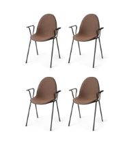 Bild von Mater Eternity Sessel, gepolsterter Sitz, SH: 46 cm – Re-Wool Rust 378, 4er-Set, Aktionsangebot