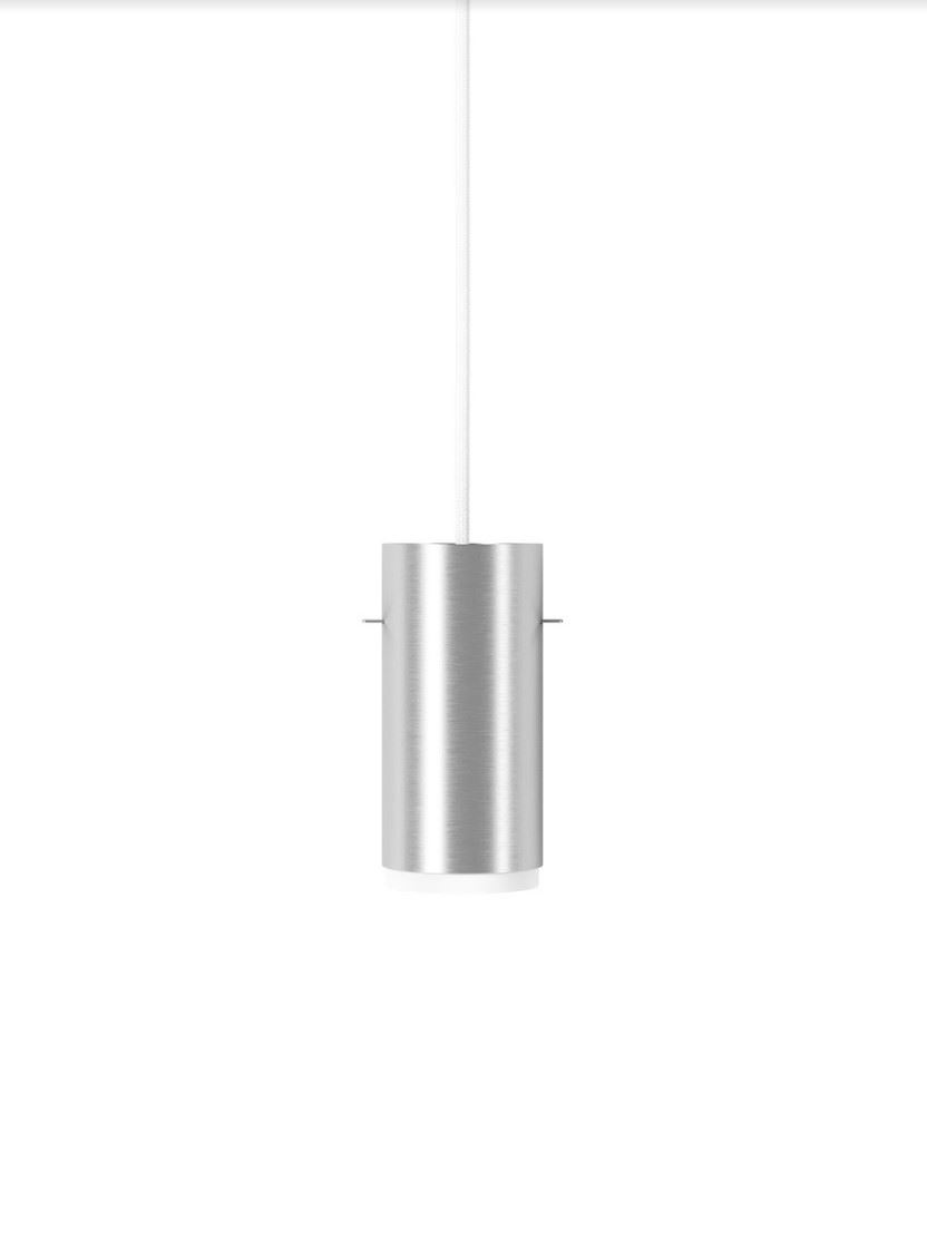 Bild von Moebe Tube Pendelleuchte Small H: 16 cm – Gebürstetes Aluminium