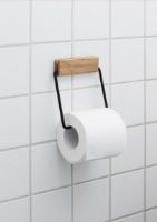 Bild von Moebe Toilettenpapierhalter H: 14 cm – Eiche/Schwarz