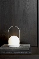 Bild von Audo Copenhagen Carrie LED Lampe Tragbar Ø: 13,5 cm - Weiß AUSSTELLUNGSMODELL