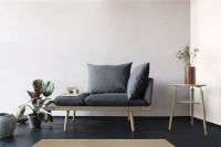 Bild von Umage Lounge Around 1,5-Sitzer-Sofa L: 127 cm – Eiche/Zuckerbraun
