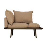 Bild von Umage Lounge Around 1,5-Sitzer-Sofa L: 127 cm – Dunkle Eiche/Zuckerbraun