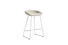 Bild von HAY AAS 39 About A Stool Vollpolsterung SH: 65 cm - Weiß pulverbeschichteter Stahl/Coda 100