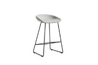 Bild von HAY AAS 39 About A Stool Vollpolsterung SH: 65 cm - Schwarz pulverbeschichteter Stahl/Divina Melange 120