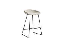 Bild von HAY AAS 39 About A Stool Vollpolsterung SH: 65 cm - Schwarz pulverbeschichteter Stahl/Coda 100