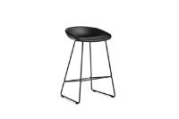 Bild von HAY AAS 39 About A Stool Vollpolsterung SH: 65 cm – Schwarz pulverbeschichteter Stahl/Sierra SI1001