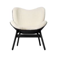 Bild von Umage A Conversation Piece Low Loungechair SH: 42 cm – Teddy White/Sort Eg