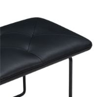 Bild von Wendelbo Tip Toe Bench Medium L: 110 cm – Schwarz pulverbeschichteter Stahl/Parma Col. Schwarz