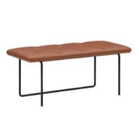 Bild von Wendelbo Tip Toe Bench Medium L: 110 cm – Schwarz pulverbeschichteter Stahl/Parma Col. Cognac