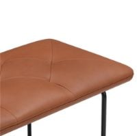 Bild von Wendelbo Tip Toe Bench Medium L: 110 cm – Schwarz pulverbeschichteter Stahl/Parma Col. Cognac